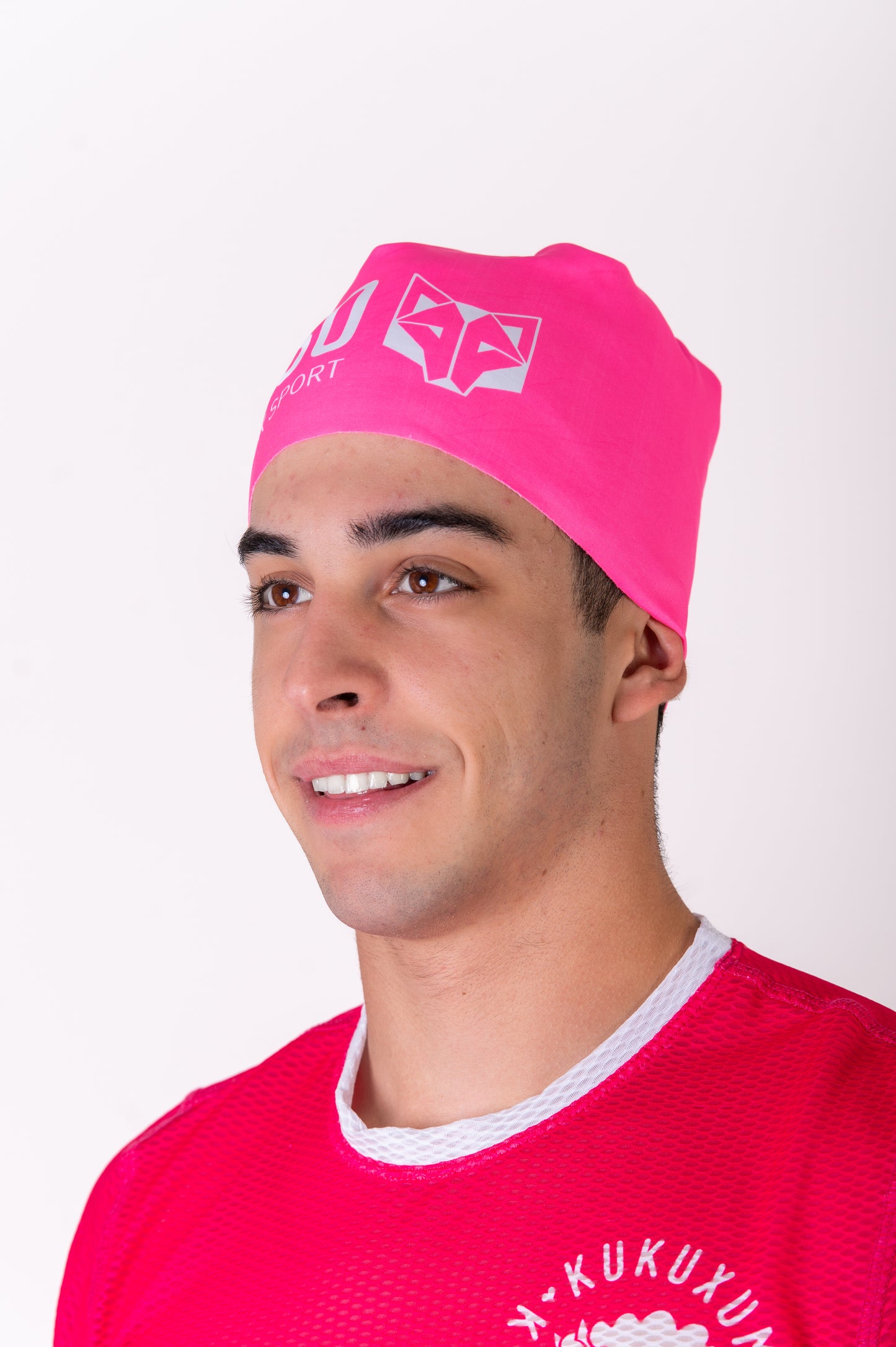 Berretto - Rosa Fluo e Bianco