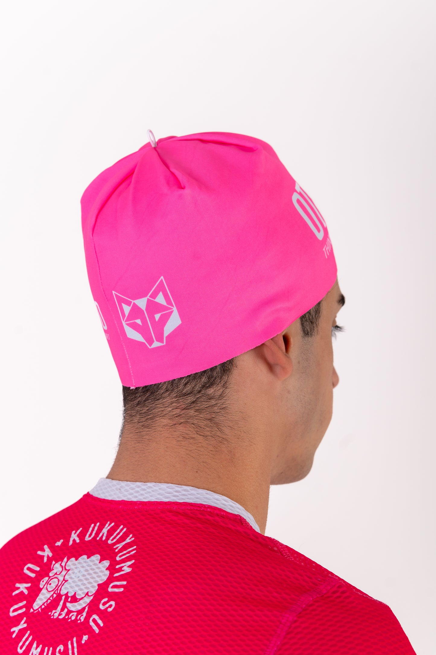 Berretto - Rosa Fluo e Bianco