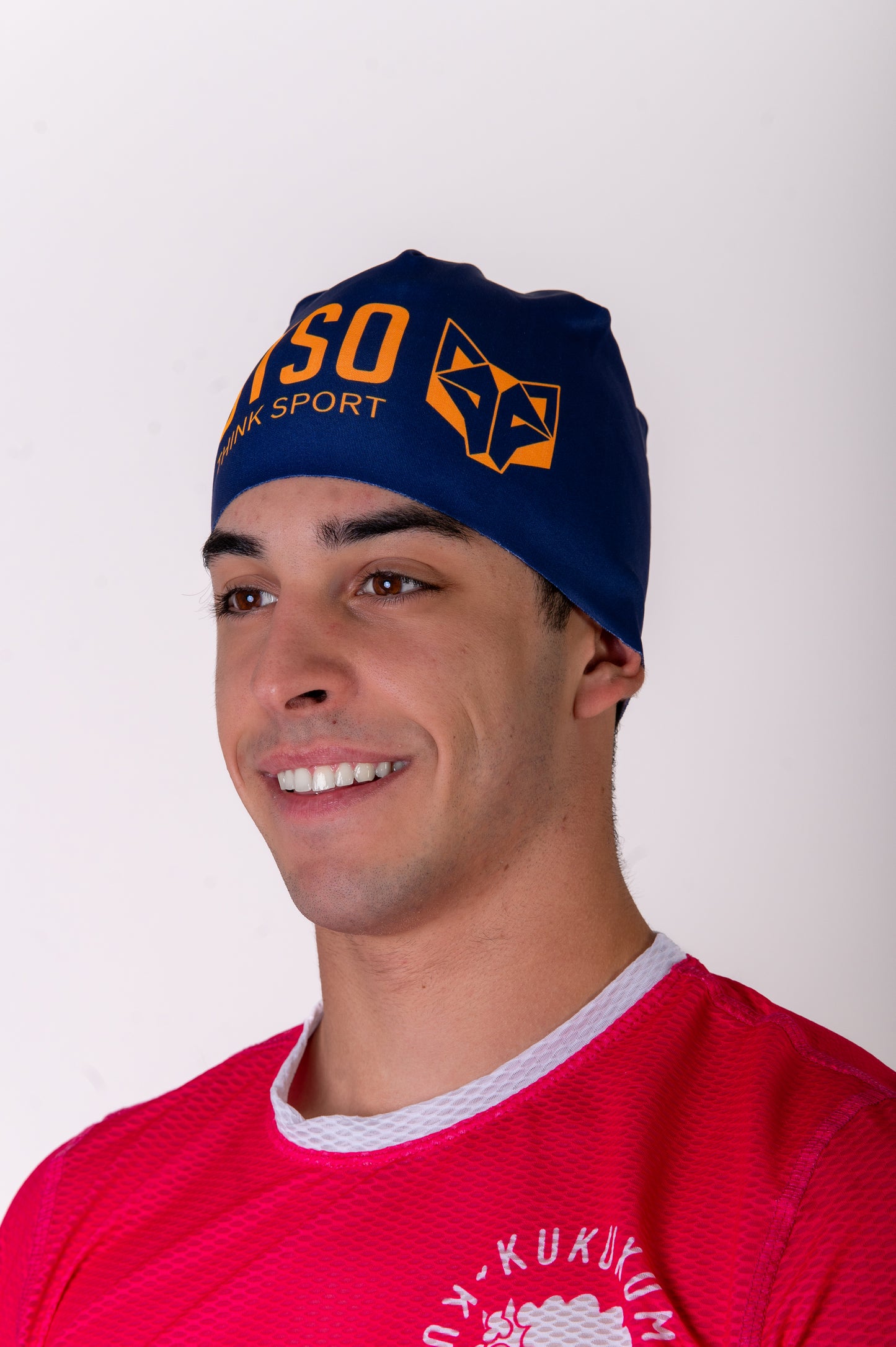 Hat - Navy Blue & Fluo Orange