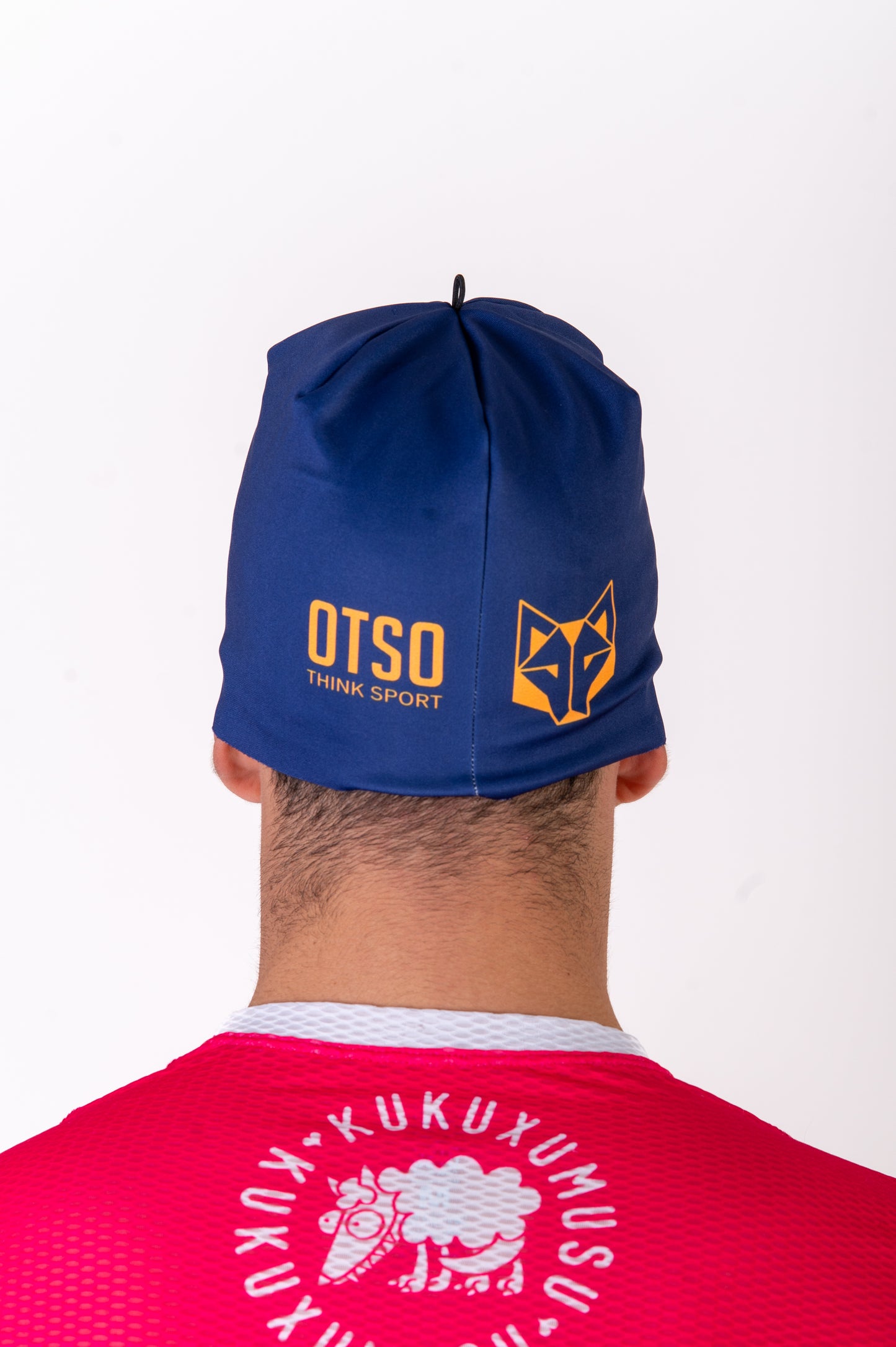 Hat - Navy Blue & Fluo Orange