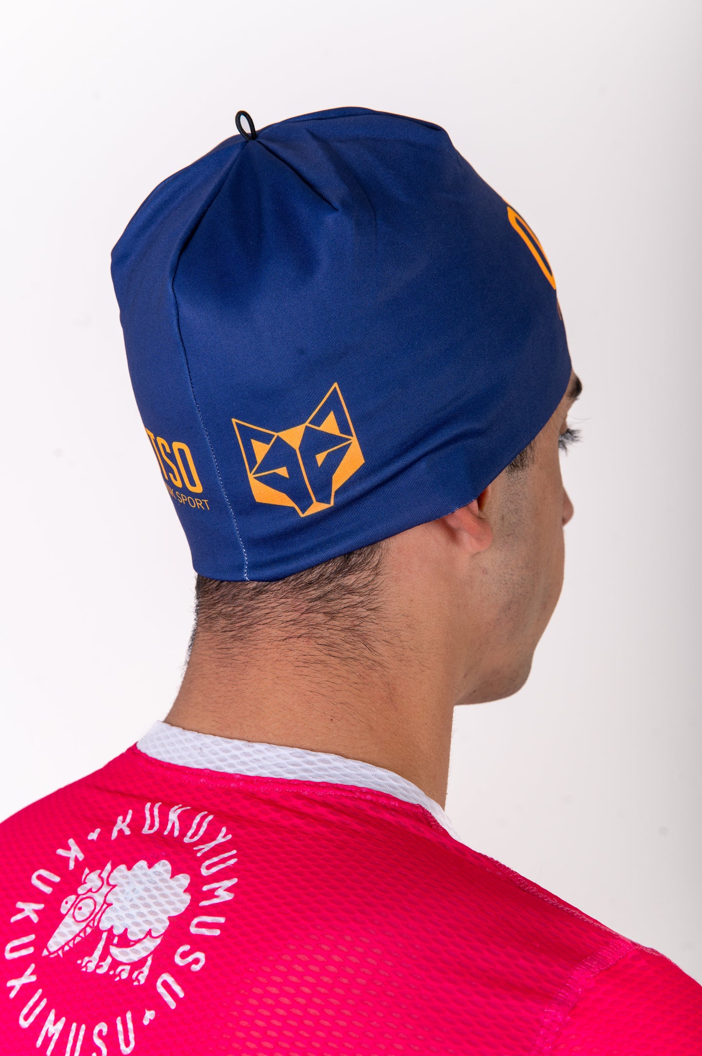 Hat - Navy Blue & Fluo Orange