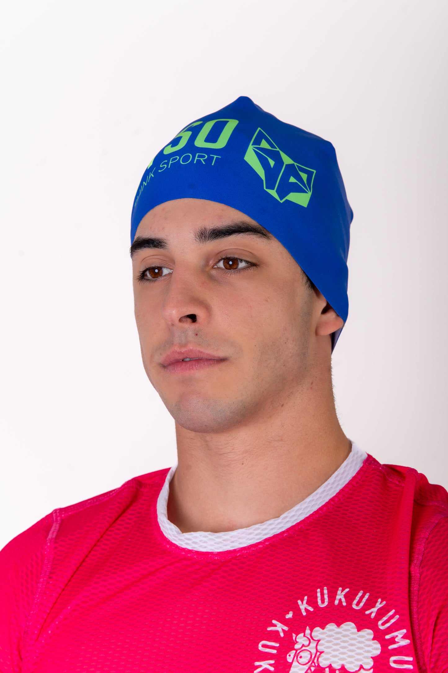 Hat - Electric Blue & Fluo Green