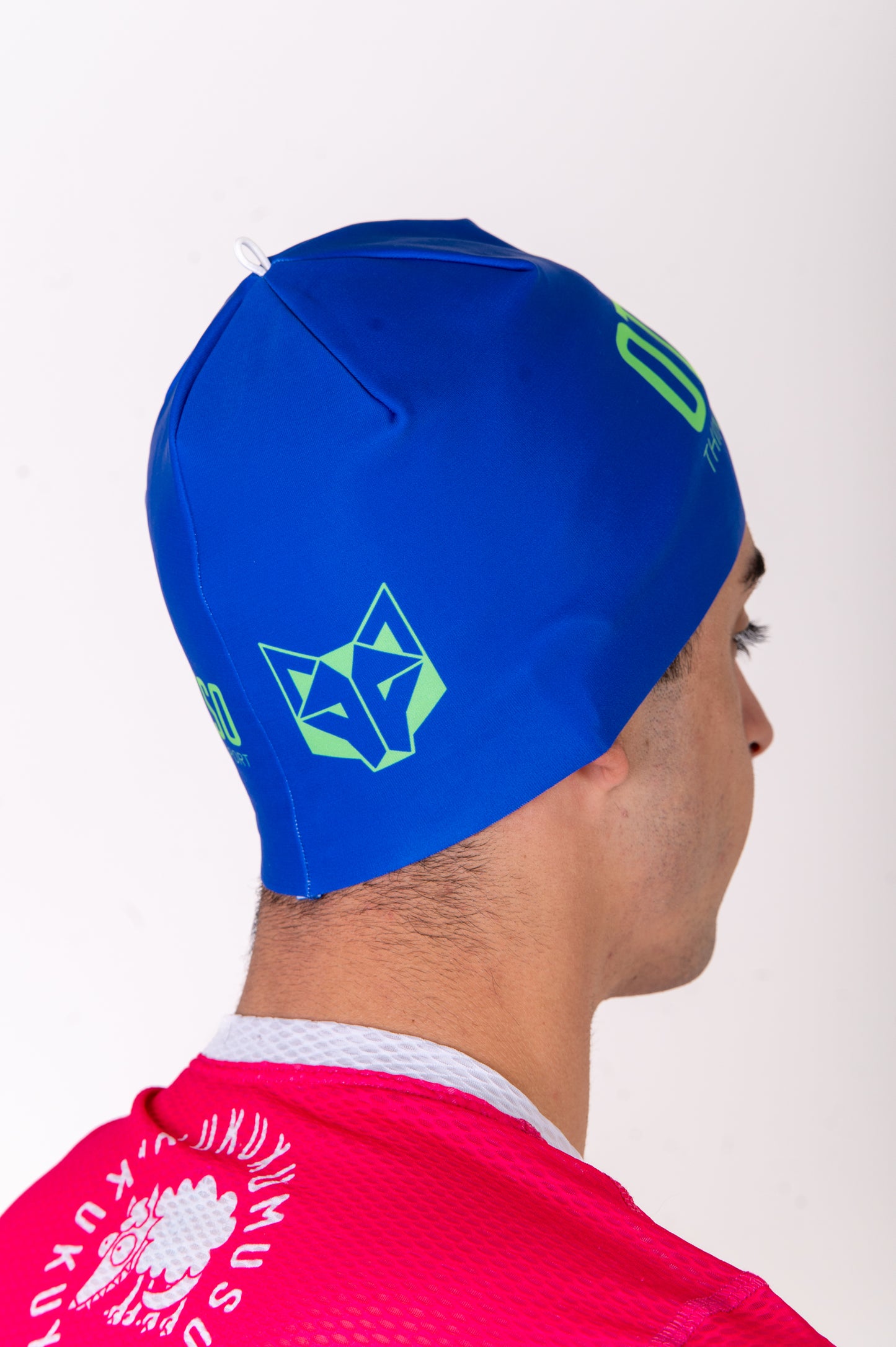 Hat - Electric Blue & Fluo Green