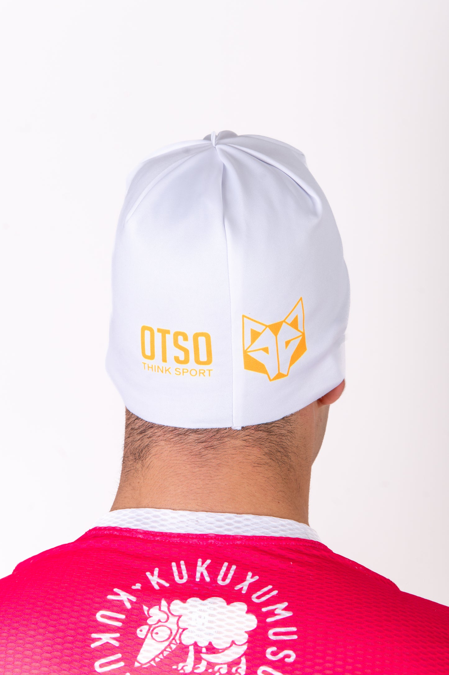 Hat - White & Fluo Orange