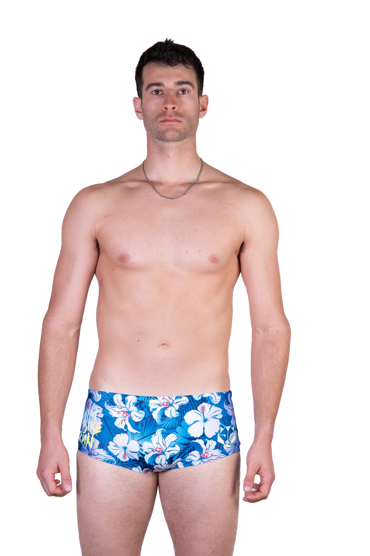 Maillot de bain trunk homme - Swim Bike Run Flower