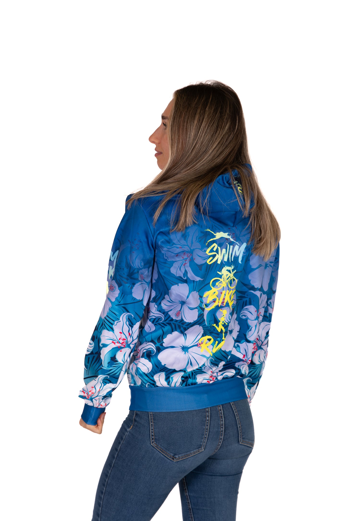 Dessuadora - Swim Bike Run Flower