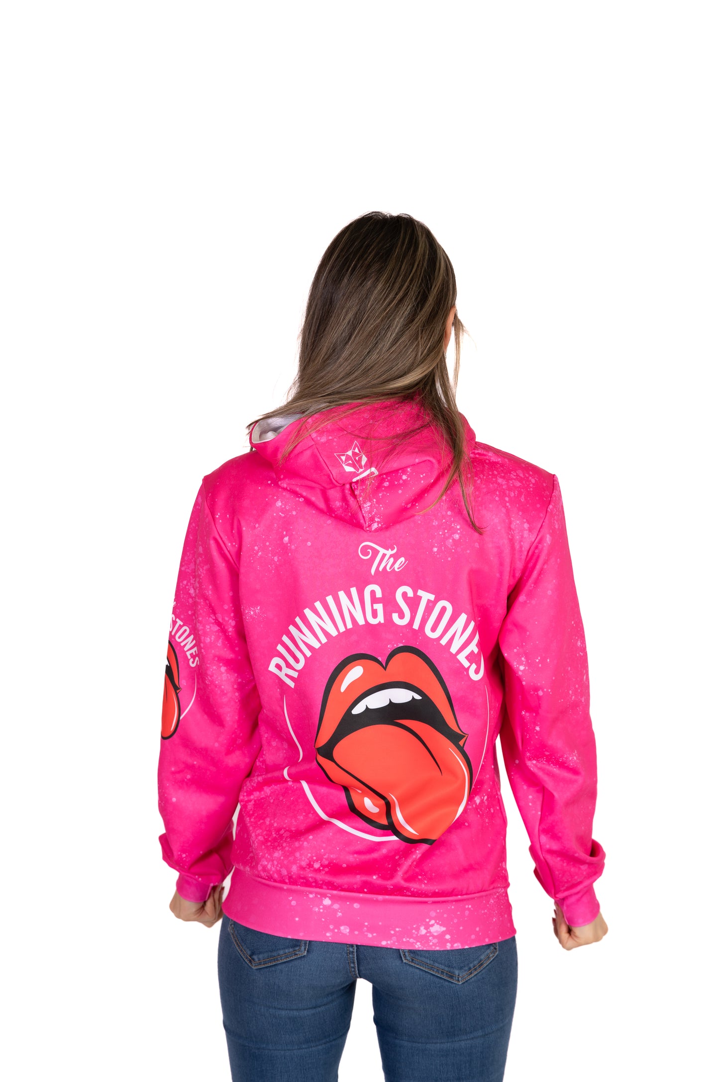 Hoodie - Running Stones Pink