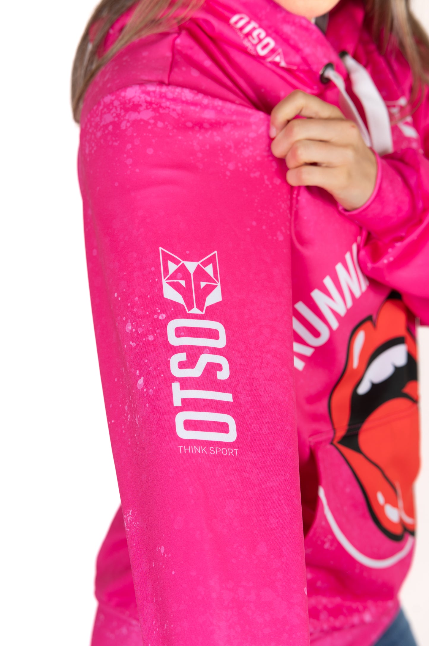 Hoodie - Running Stones Pink