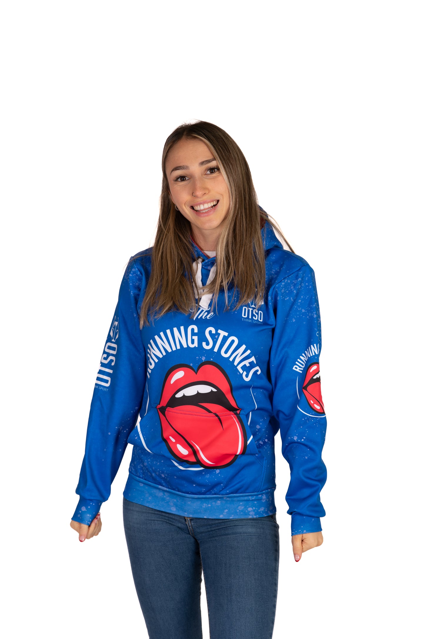 Hoodie - Running Stones Blue