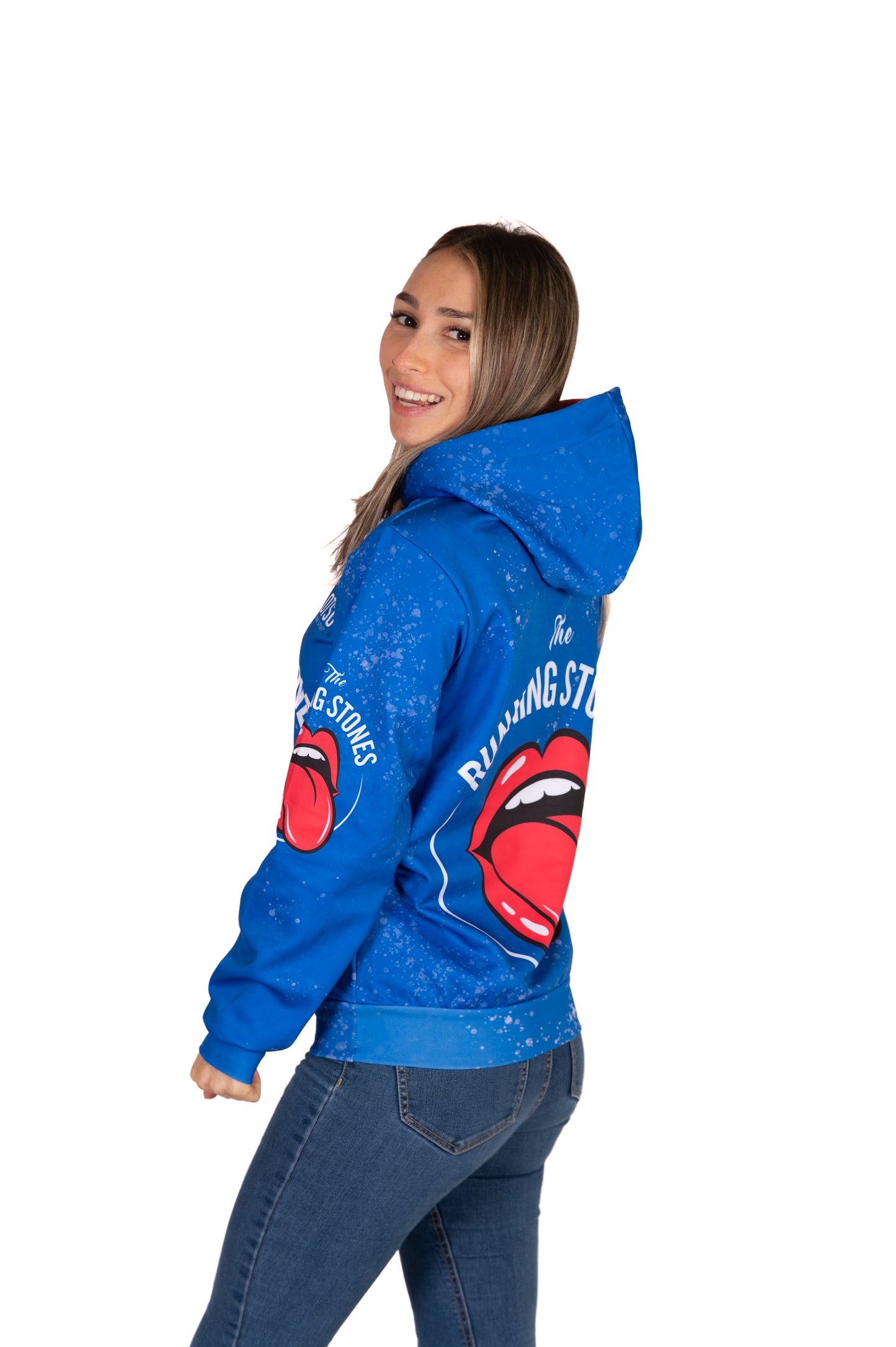 Hoodie - Running Stones Blue