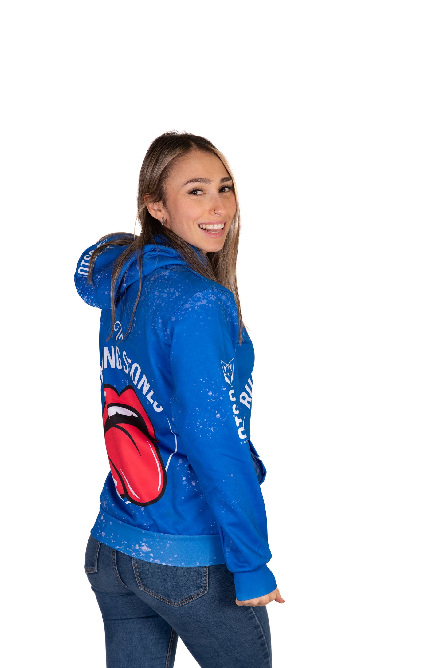 Hoodie - Running Stones Blue