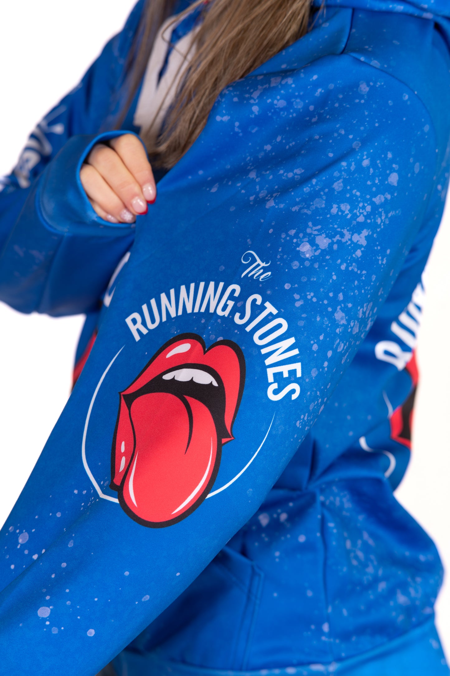 Hoodie - Running Stones Blue