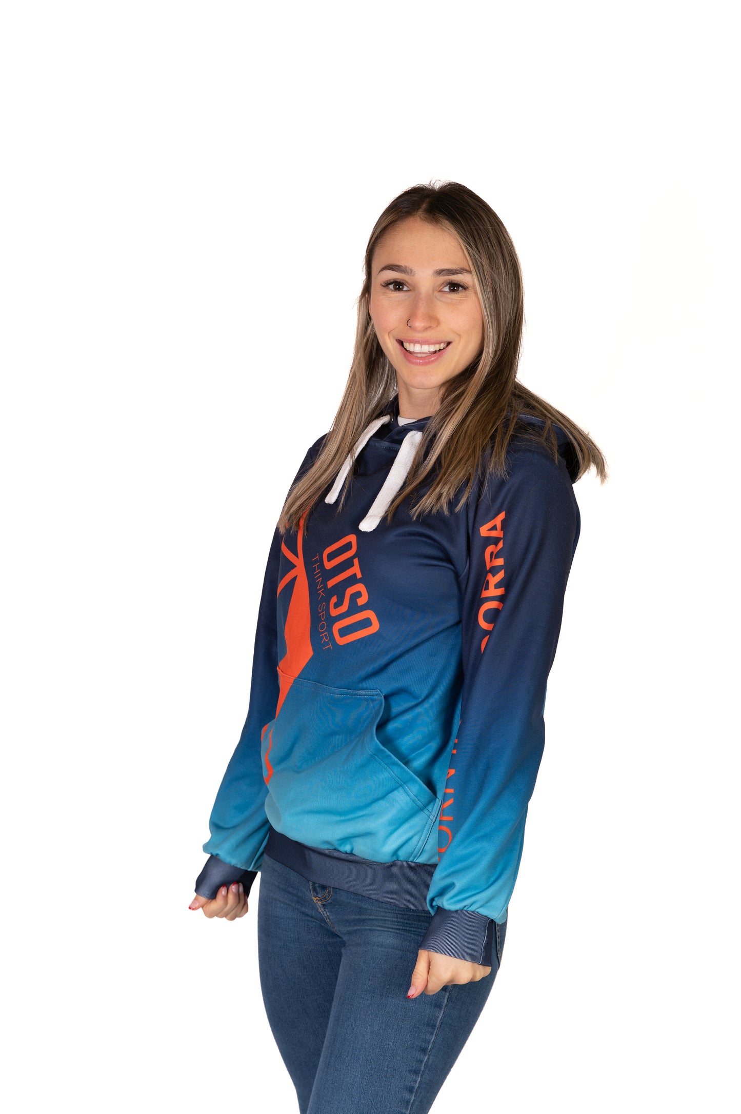 Sudadera - Navy Blue & Fluo Orange Otso