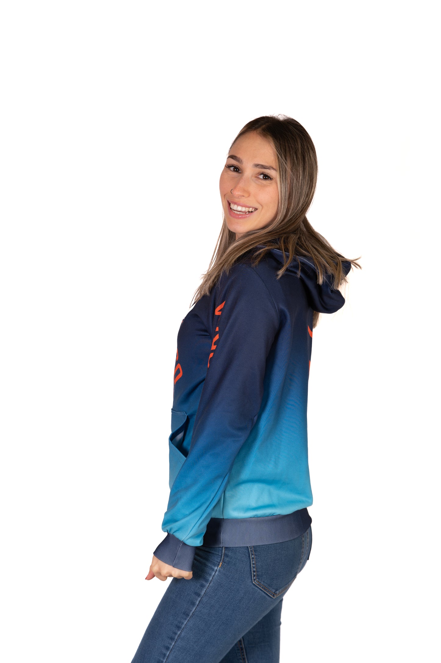 Sudadera - Navy Blue & Fluo Orange Otso