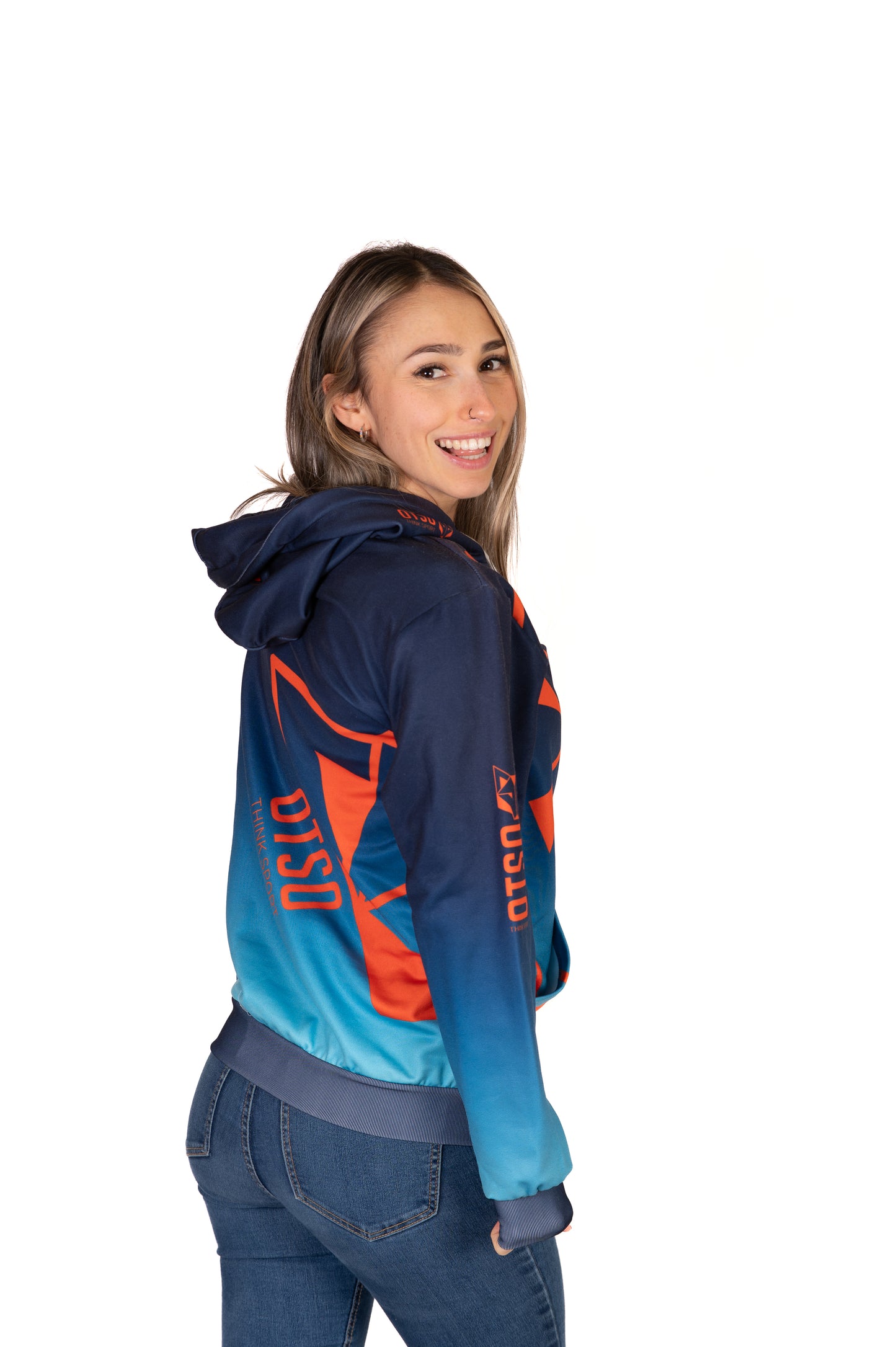 Sudadera - Navy Blue & Fluo Orange Otso