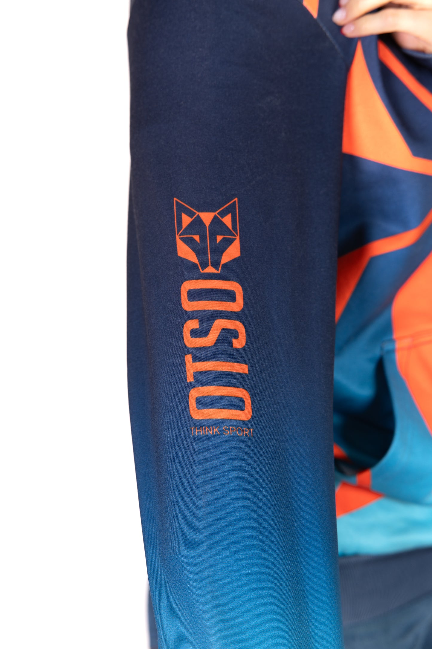 Sudadera - Navy Blue & Fluo Orange Otso