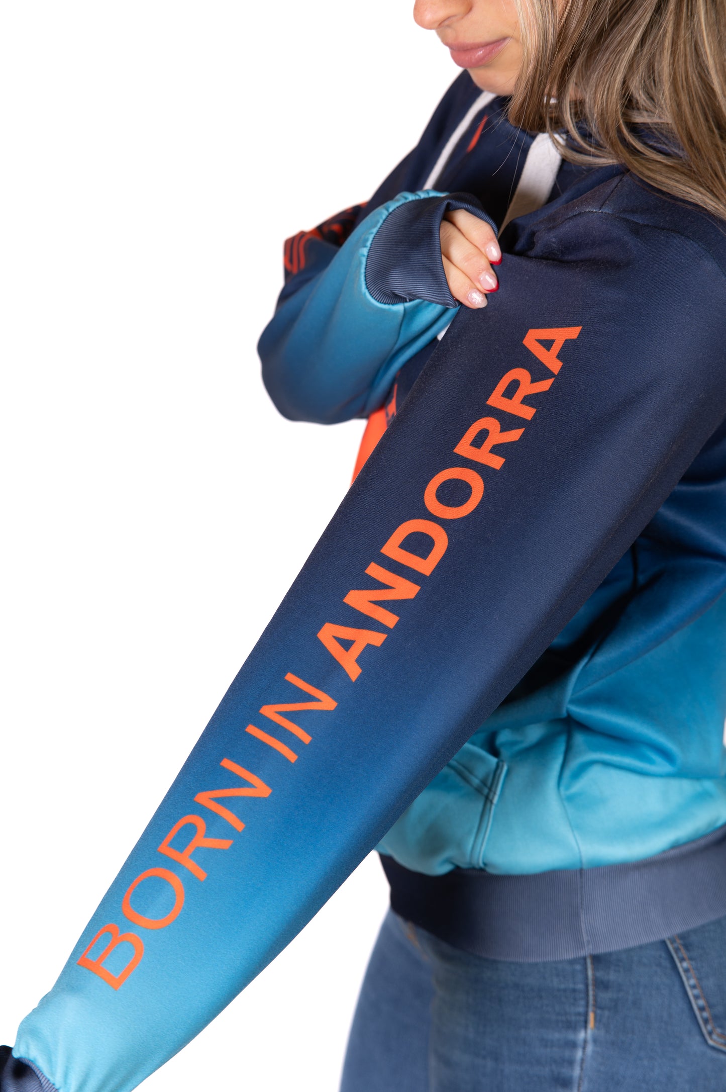 Sudadera - Navy Blue & Fluo Orange Otso