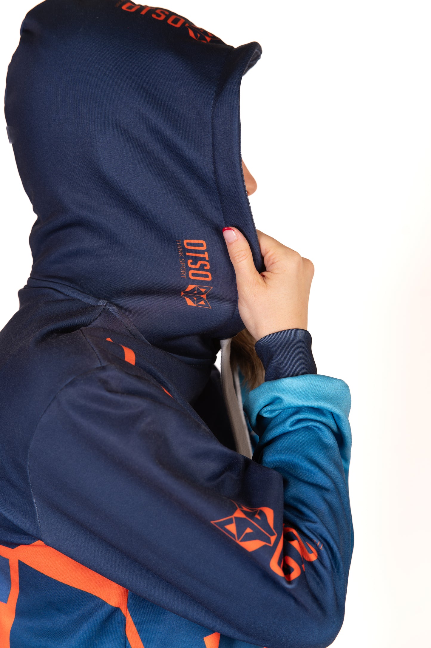 Sudadera - Navy Blue & Fluo Orange Otso