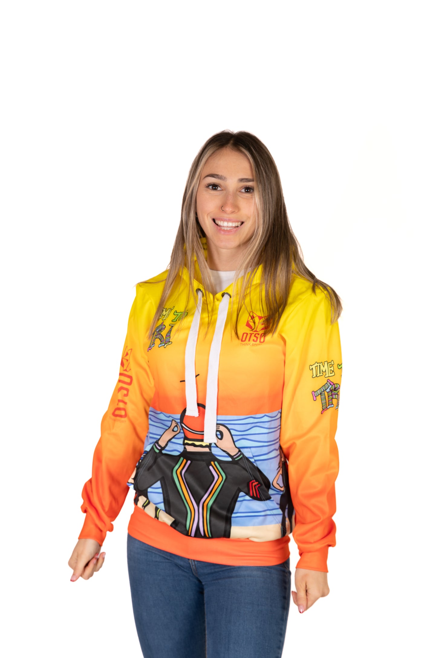 Hoodie - Time to tri Man Swim