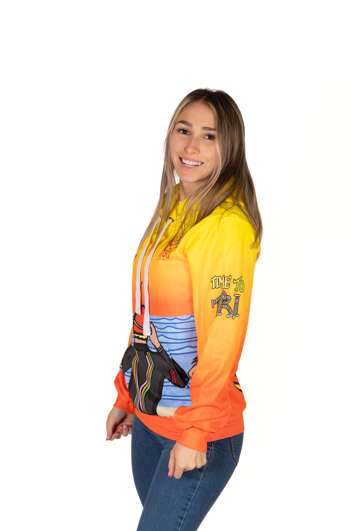 Hoodie - Time to tri Man Swim