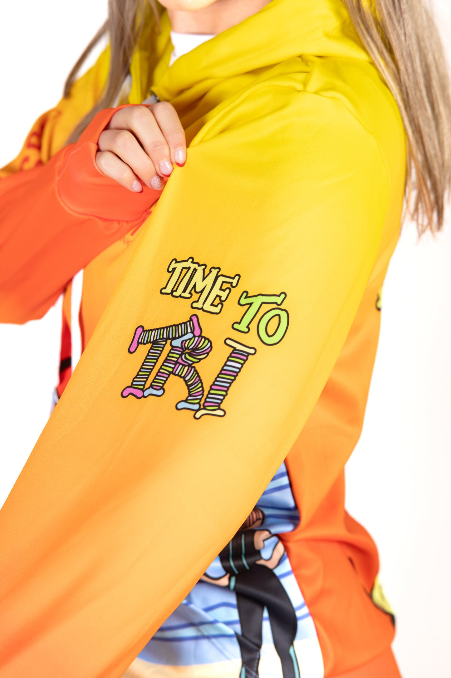 Hoodie - Time to tri Man Swim