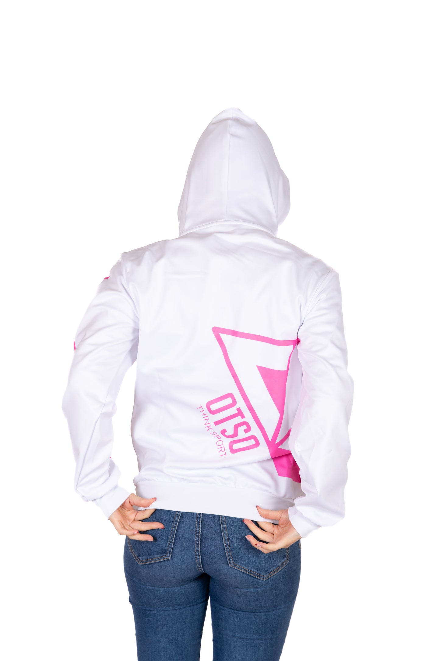 Dessuadora - White & Fluo Pink Otso