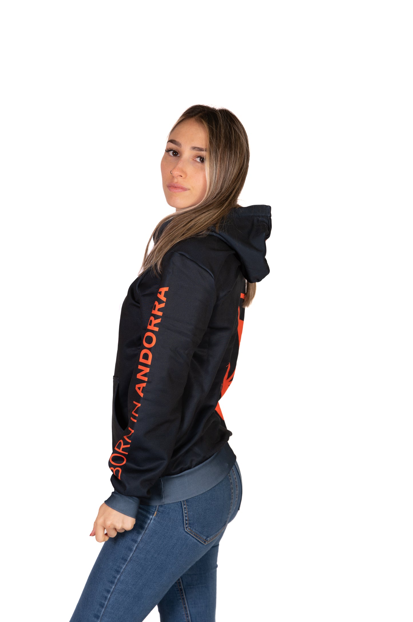 Felpa - Black & Fluo Orange Otso