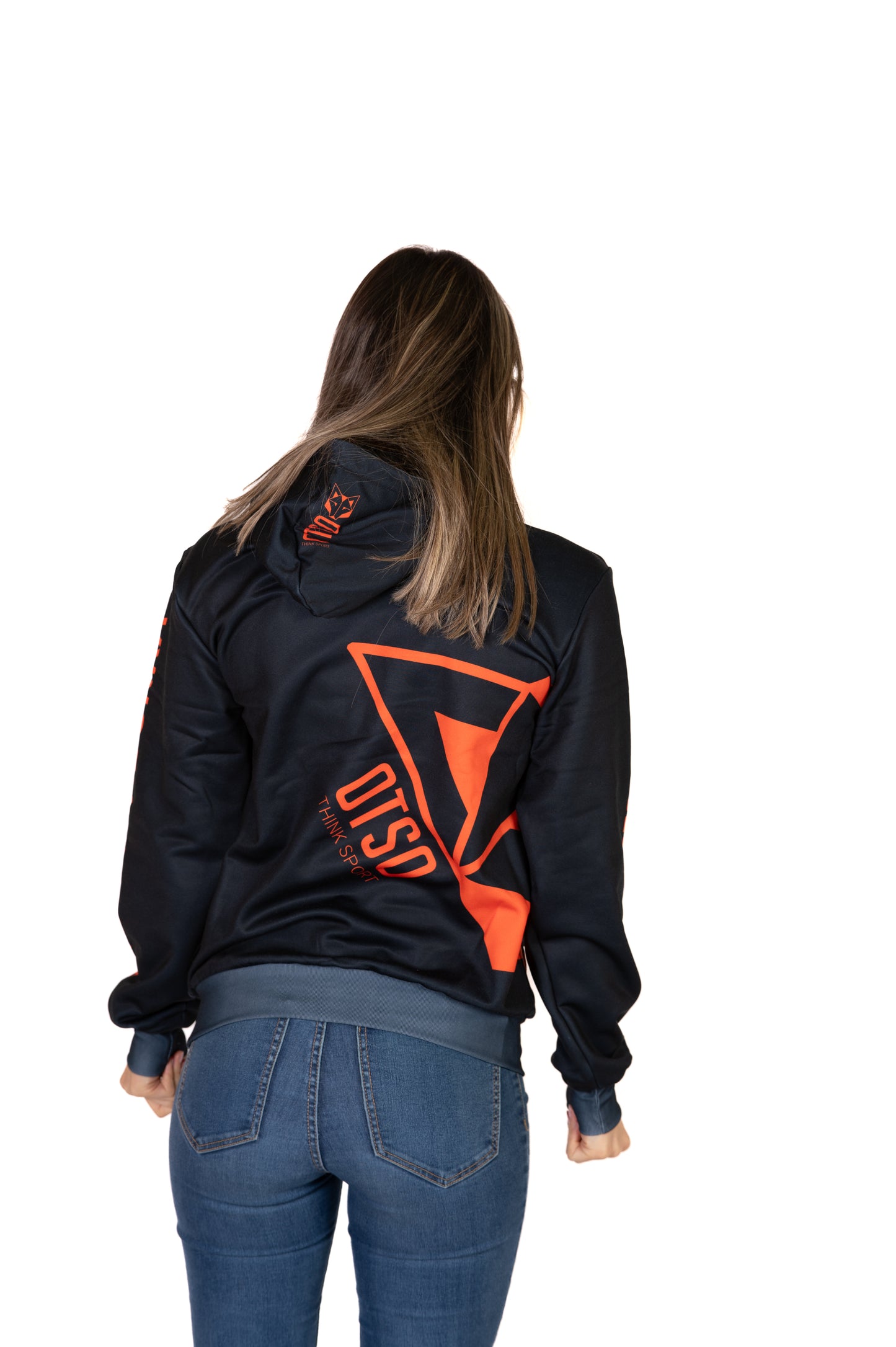 Felpa - Black & Fluo Orange Otso