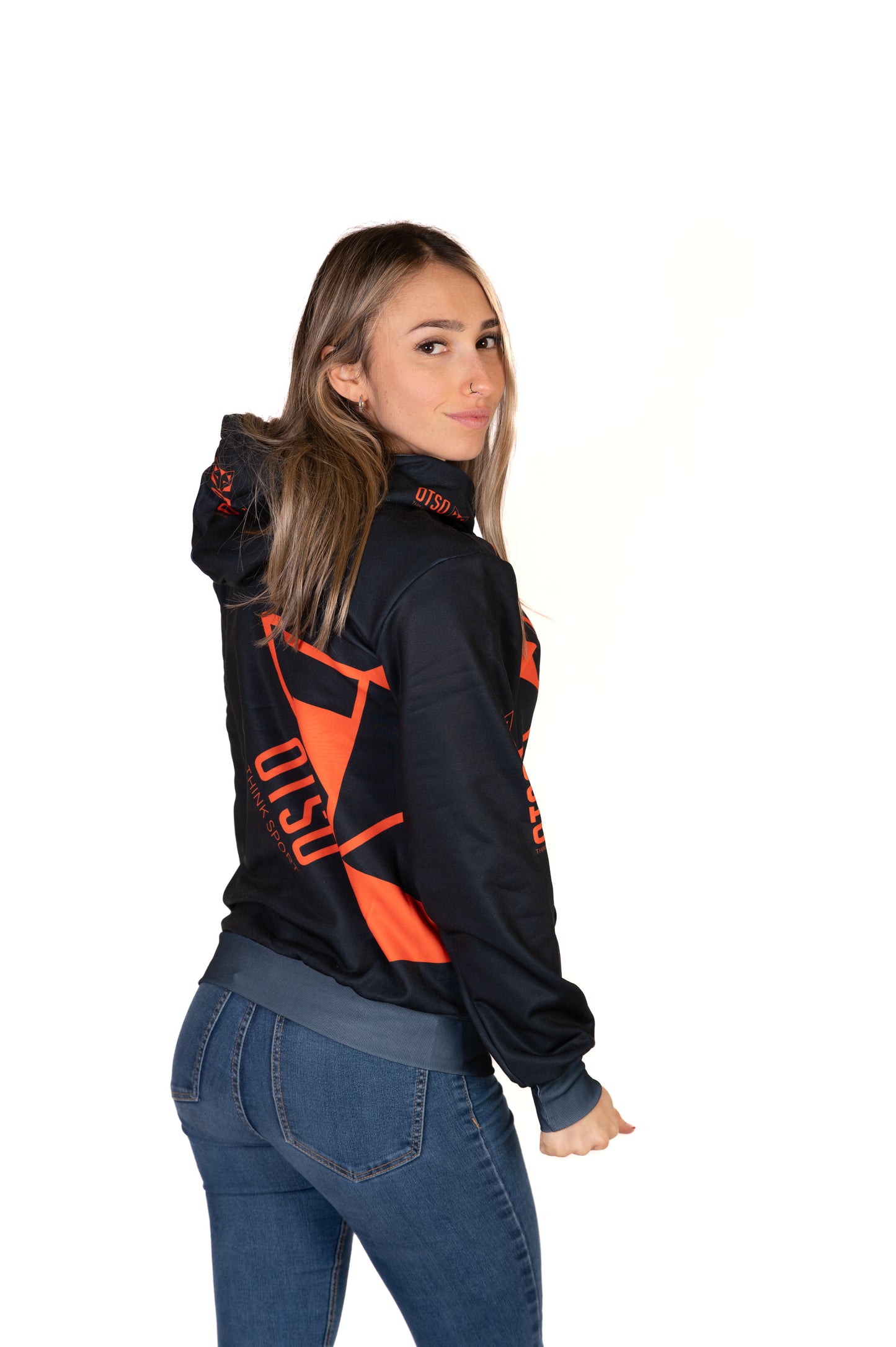 Felpa - Black & Fluo Orange Otso