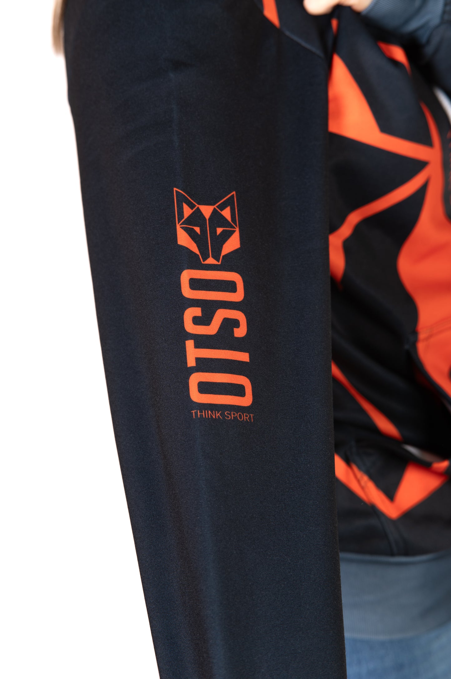 Felpa - Black & Fluo Orange Otso