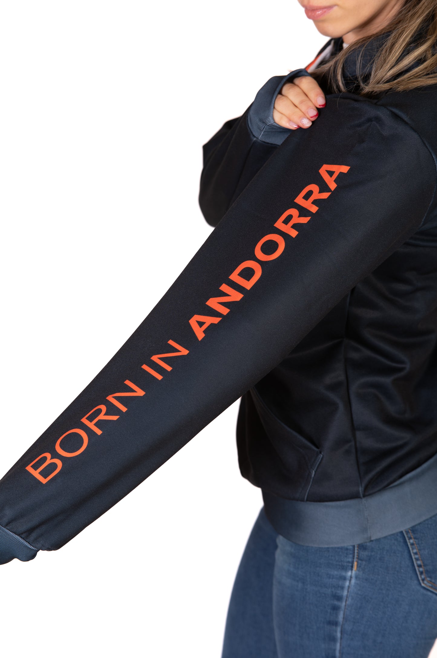 Felpa - Black & Fluo Orange Otso