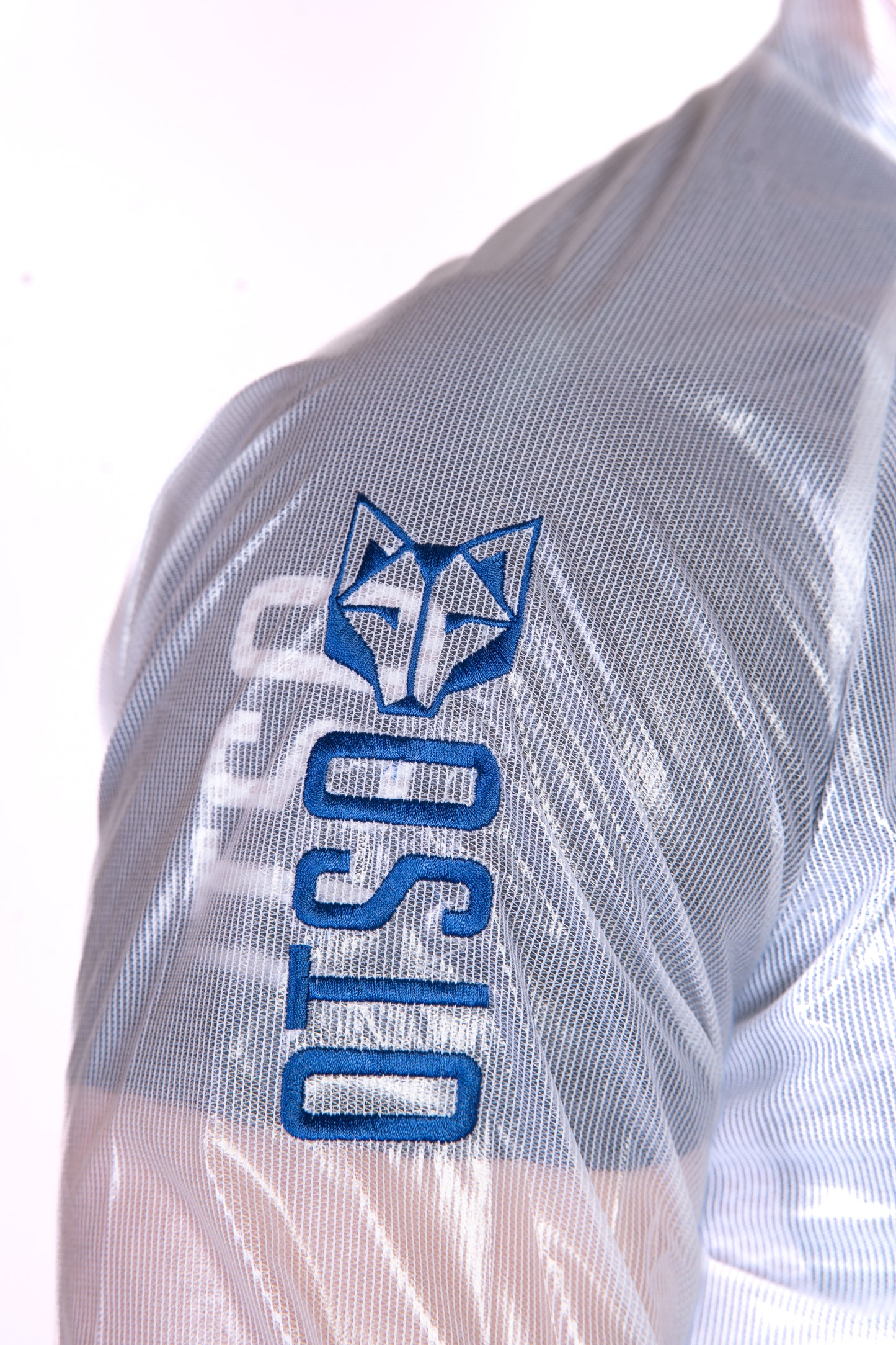 Waterproof Jacket - White & Royal Blue