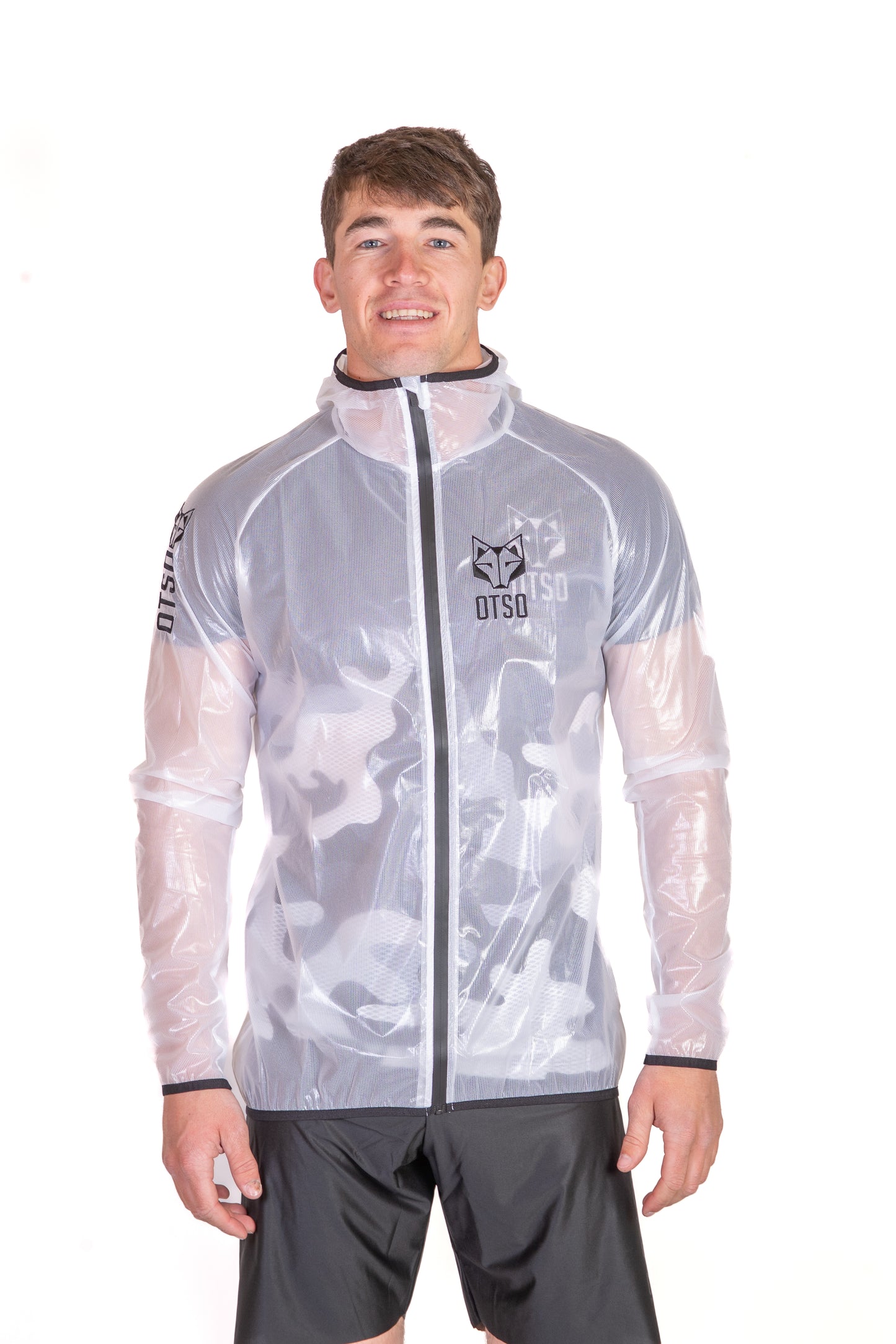 Waterproof Jacket - White & Black