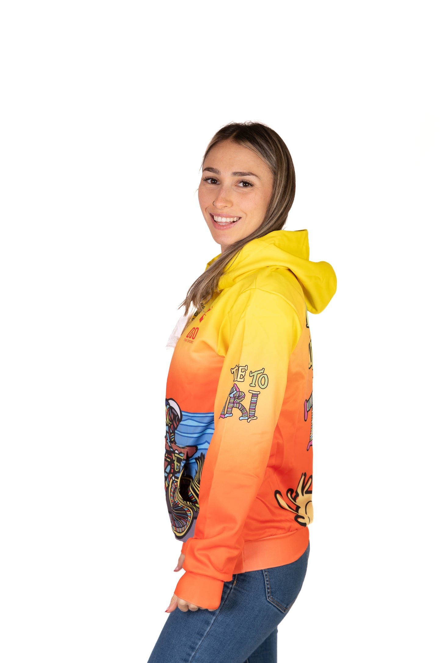 Hoodie - Time to tri Man Bike