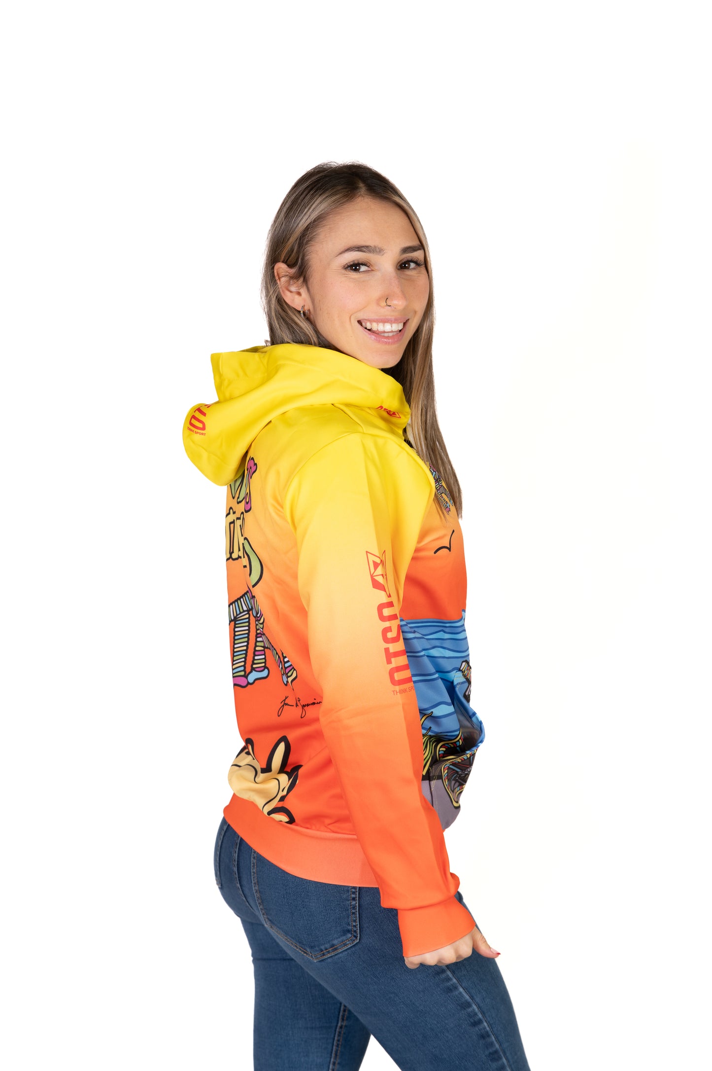 Hoodie - Time to tri Man Bike