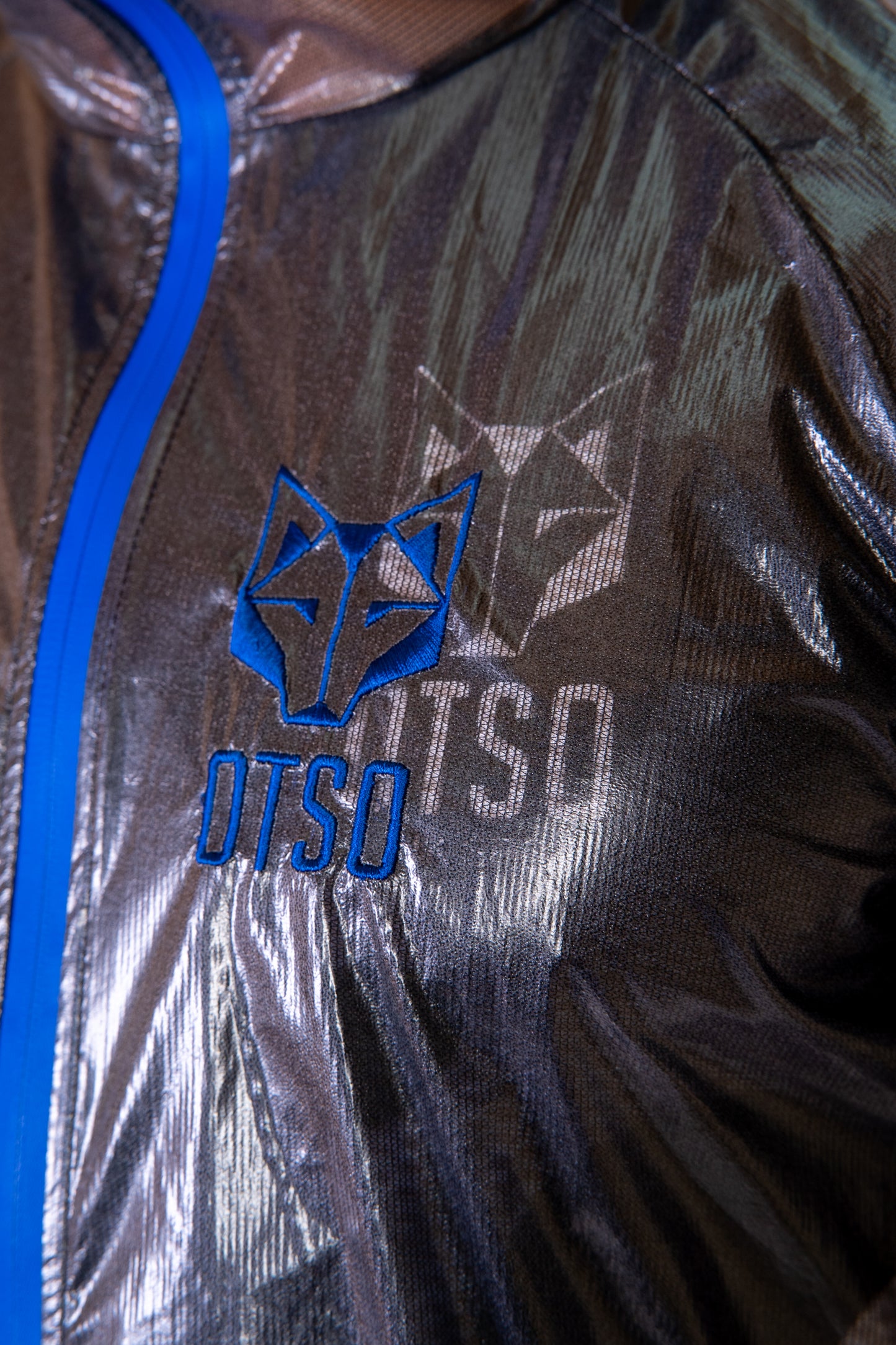 Waterproof Jacket - Black & Royal Blue