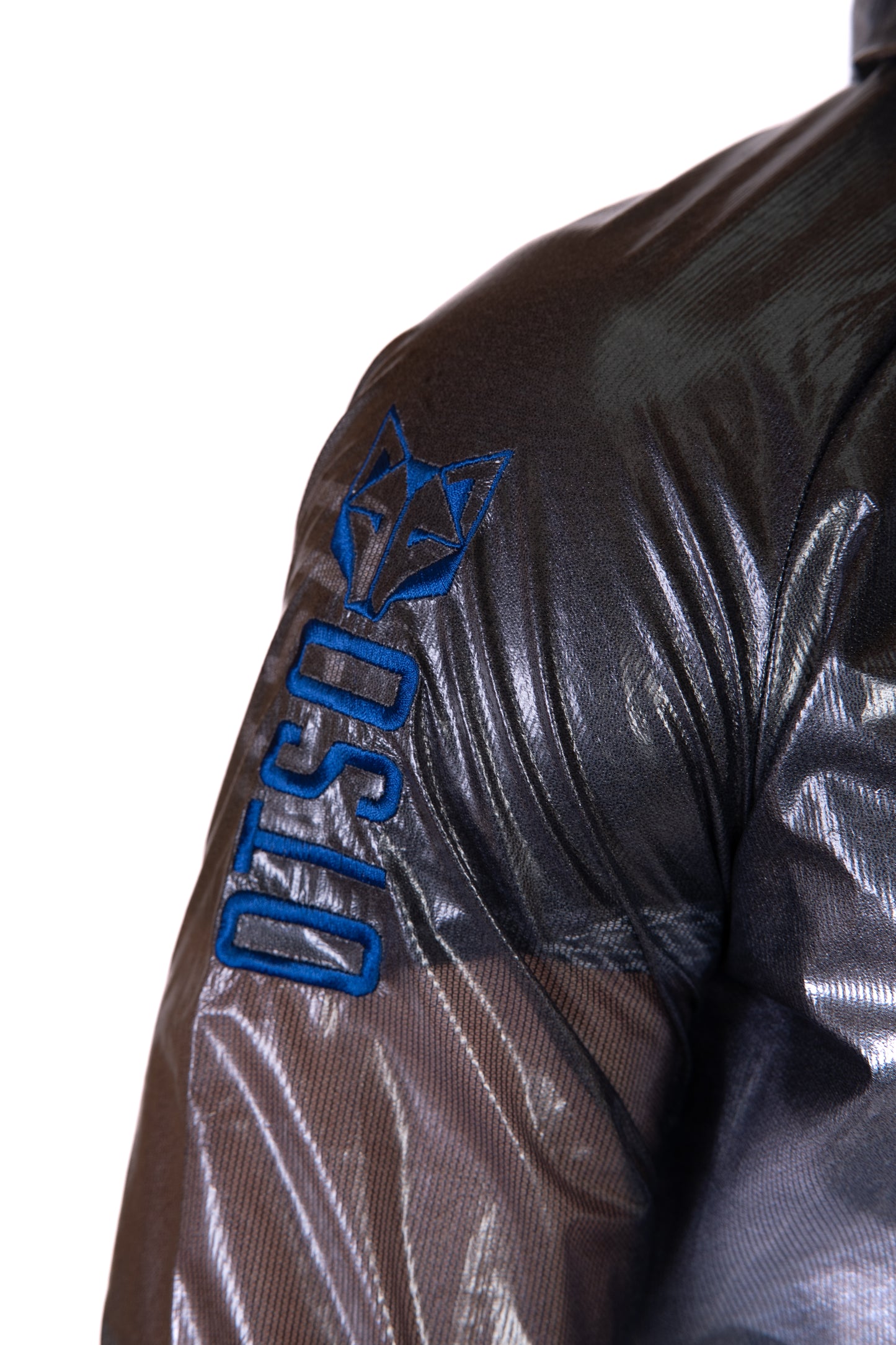 Waterproof Jacket - Black & Royal Blue