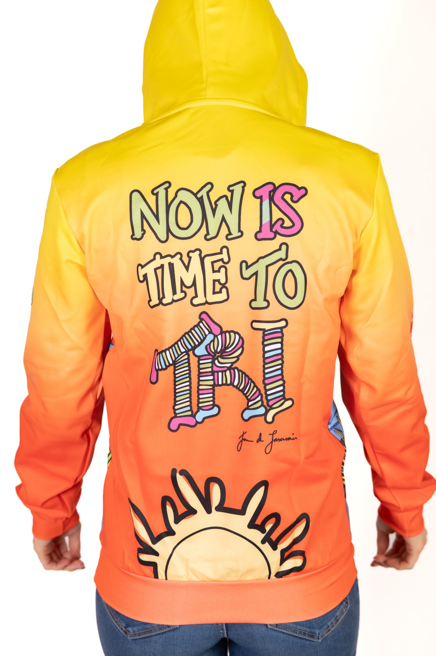 Hoodie - Time to tri Man Bike