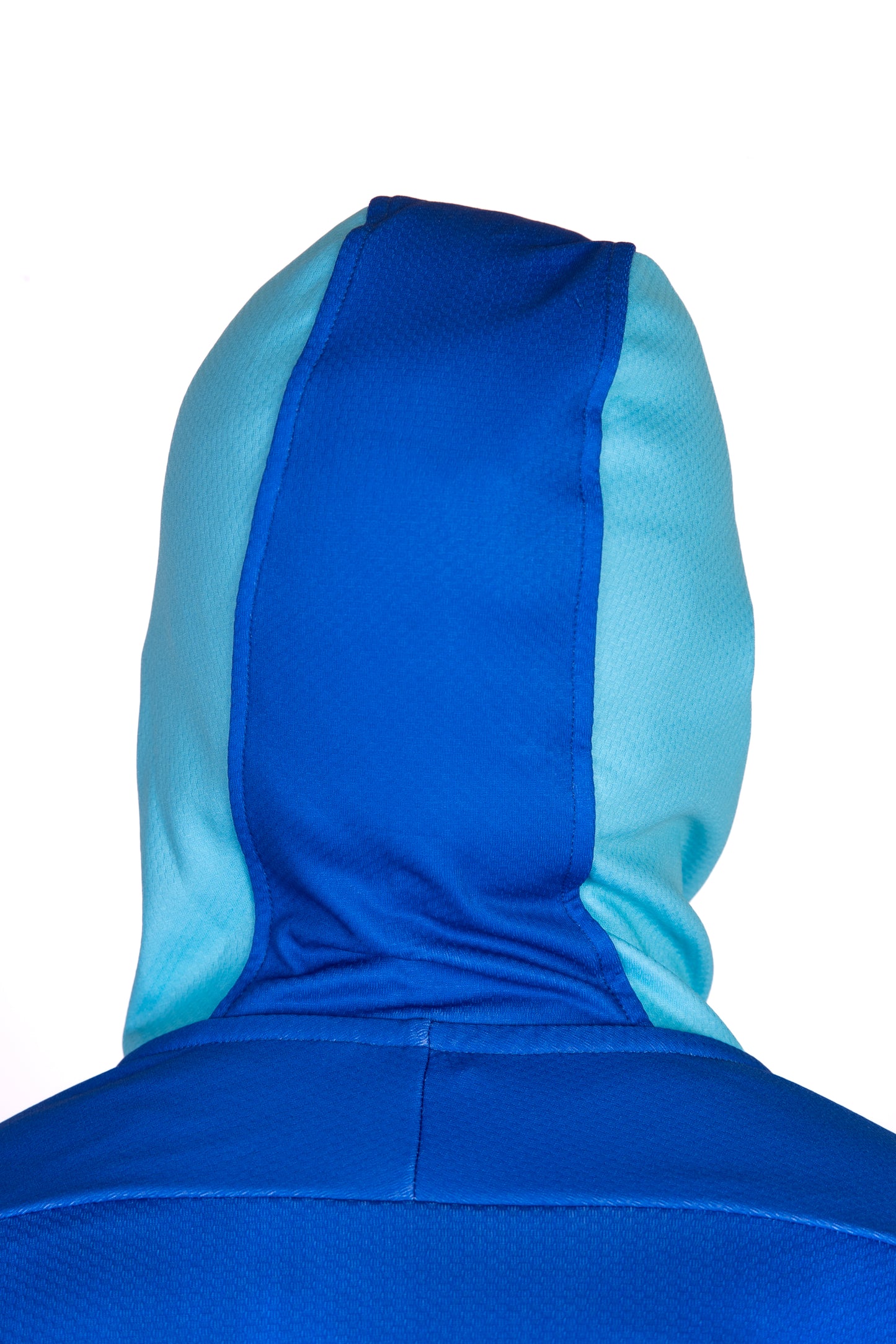Felpa sportiva unisex con cappuccio - Electric Blue & Light Blue