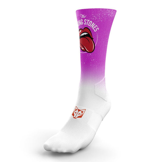 Funny Socks High Cut - Running Stones Pink