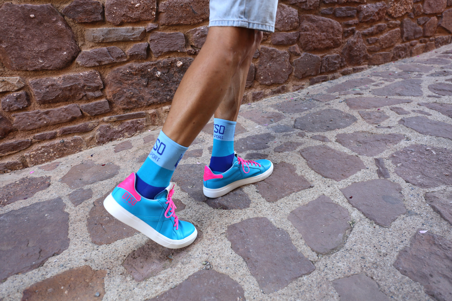 Sneakers OTSO X Munich bleu turquoise - Homme