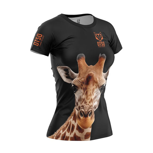 T-shirt de manga curta para mulher - Giraffe
