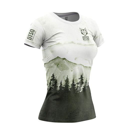Women's Short Sleeve T-shirt Green Forest