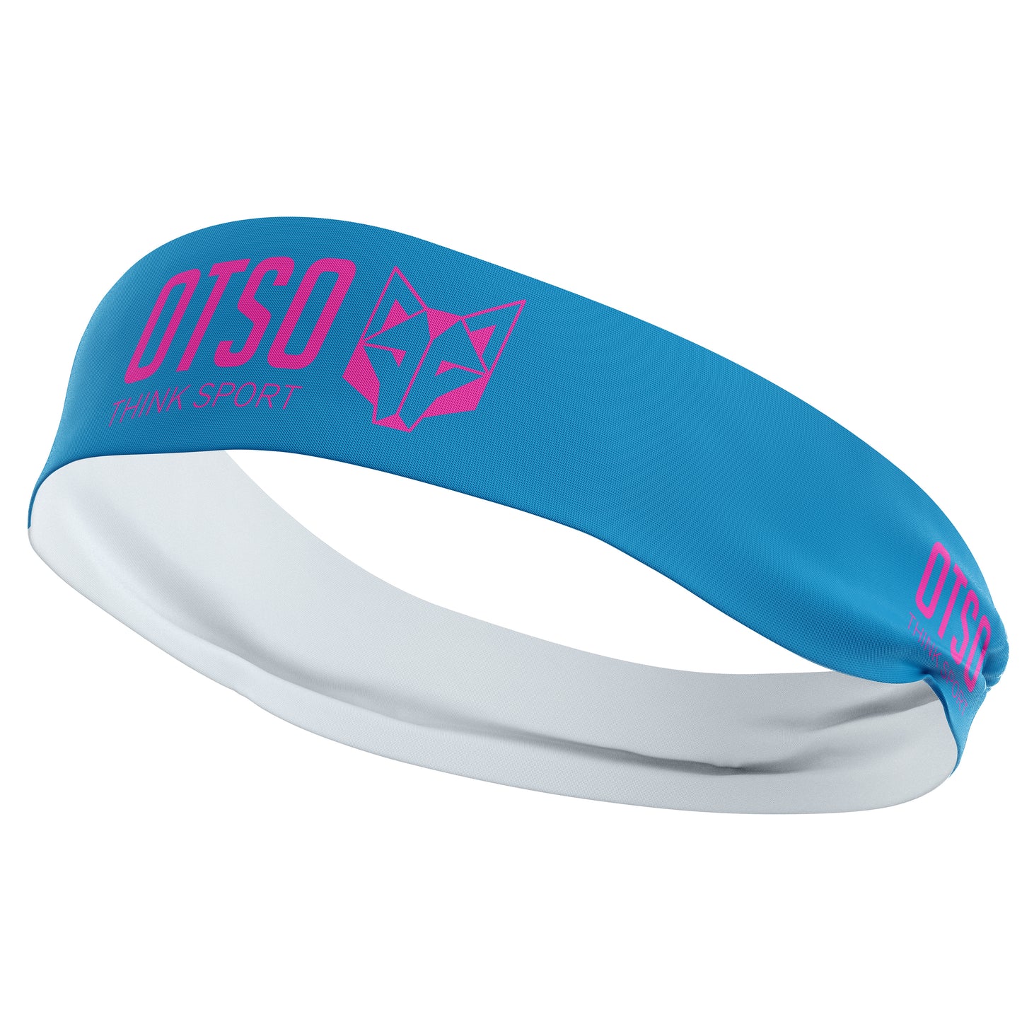 Cinta de cabeza - OTSO Sport Light Blue / Fluo Pink