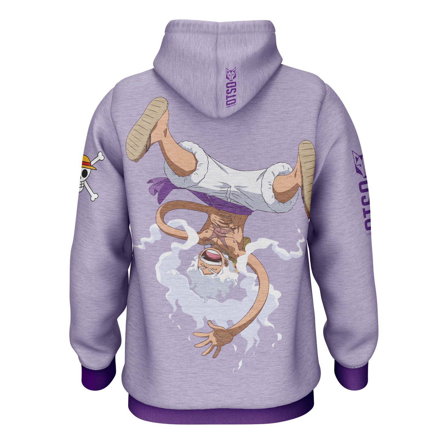 Felpa - One piece egghead luffy gear5 purple