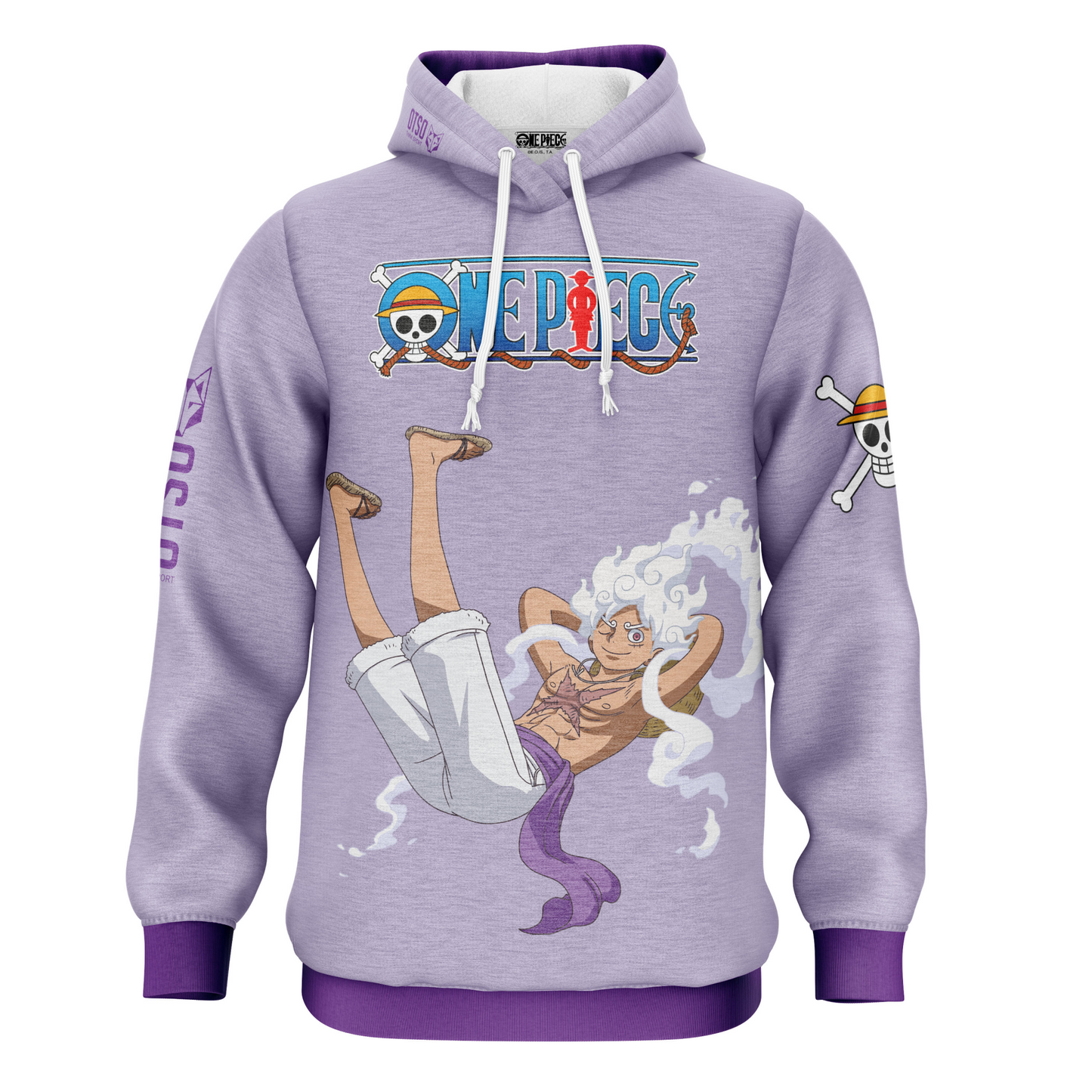 Felpa - One piece egghead luffy gear5 purple