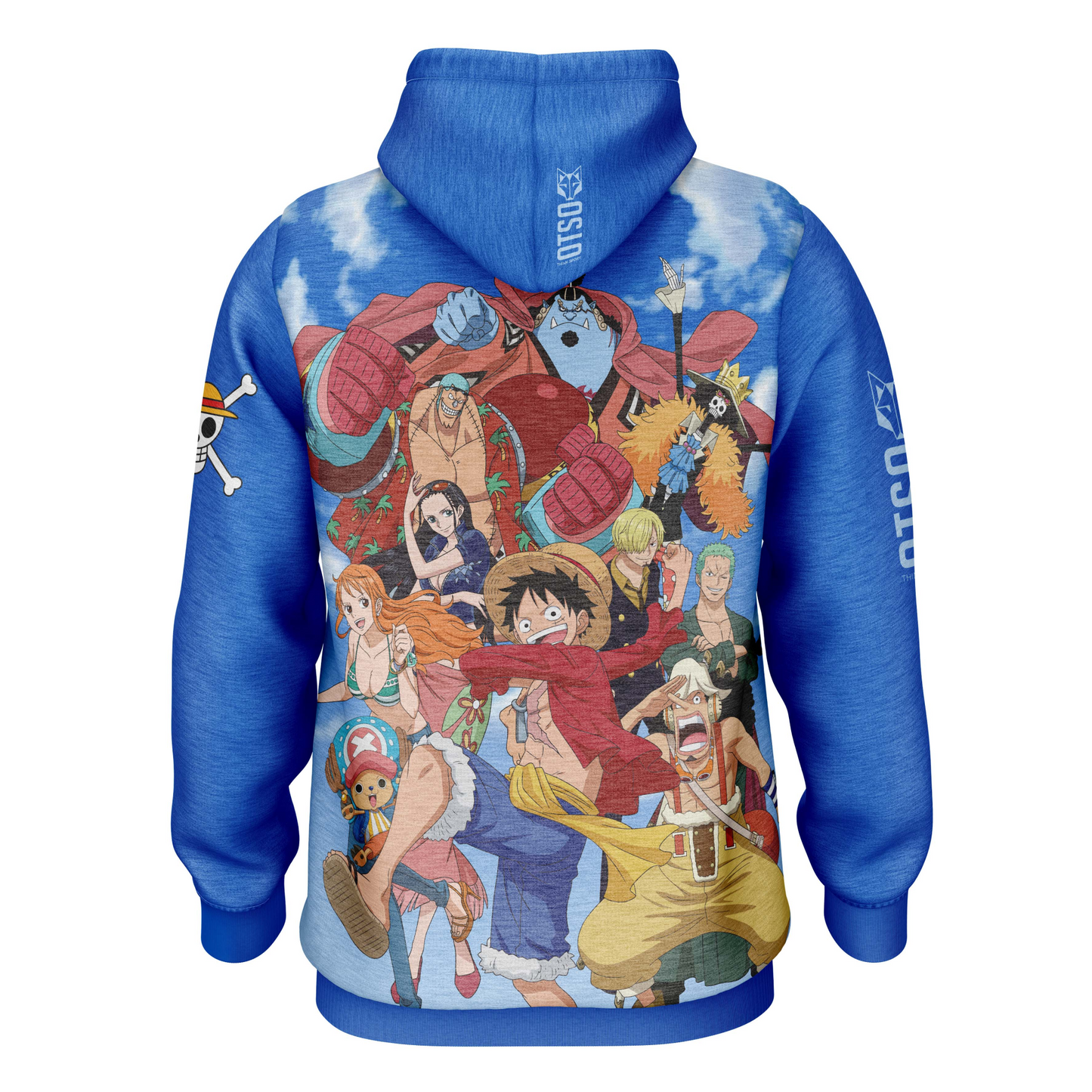 Camisola - One piece fishman luffy and the crew blue