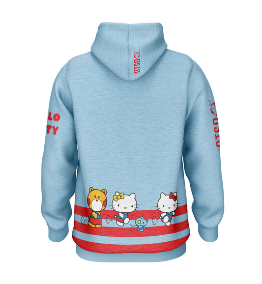 Sweat à capuche - Hello Kitty Rayures (Outlet)