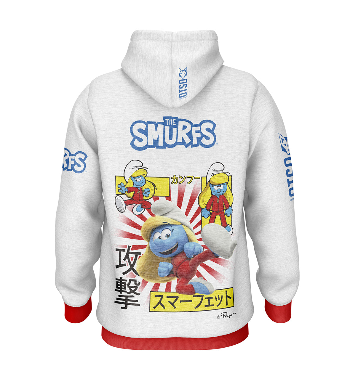 Sweat à capuche - Smurfs White (Outlet)