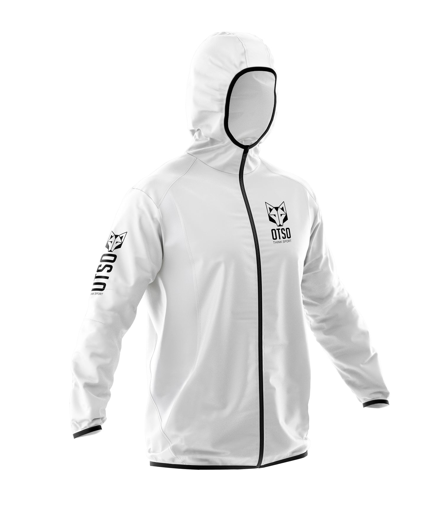 Waterproof Jacket - White & Black